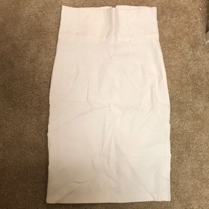 White High Waisted Skirt